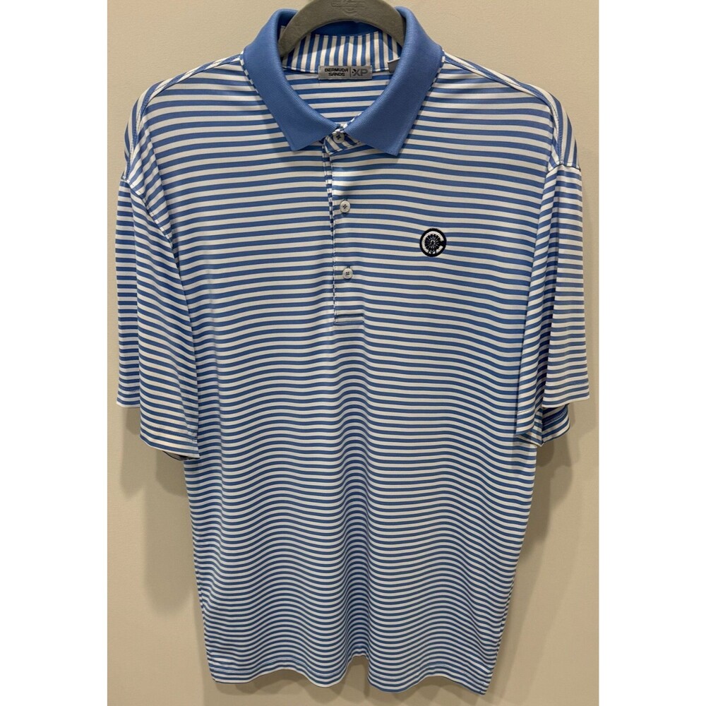 THE OUTPOST CLUB - Bermuda Sands Golf Shirt - Men's Size Medium - Blue
